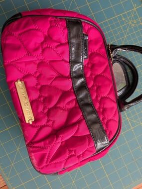 Betsey Johnson Hot Pink Quilted Bag